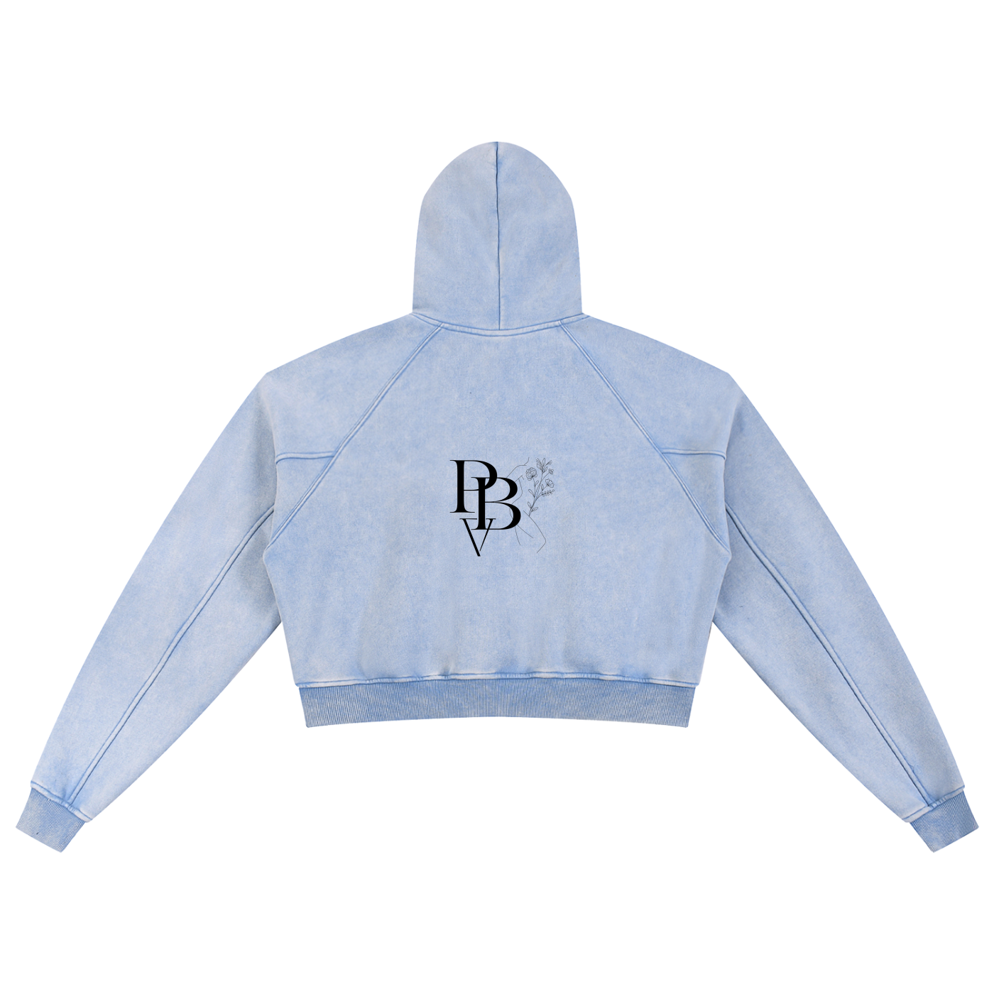 Hoodie Crop SAGE