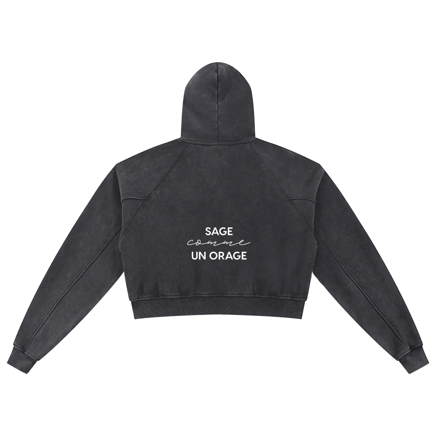Hoodie Crop SAGE