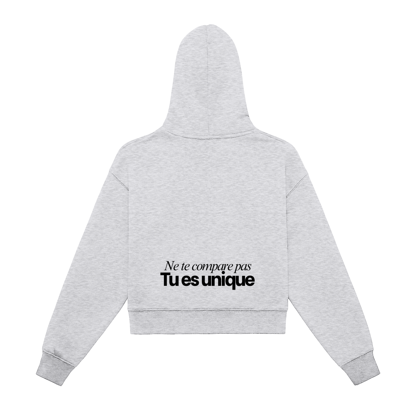 Hoodie zippé crop