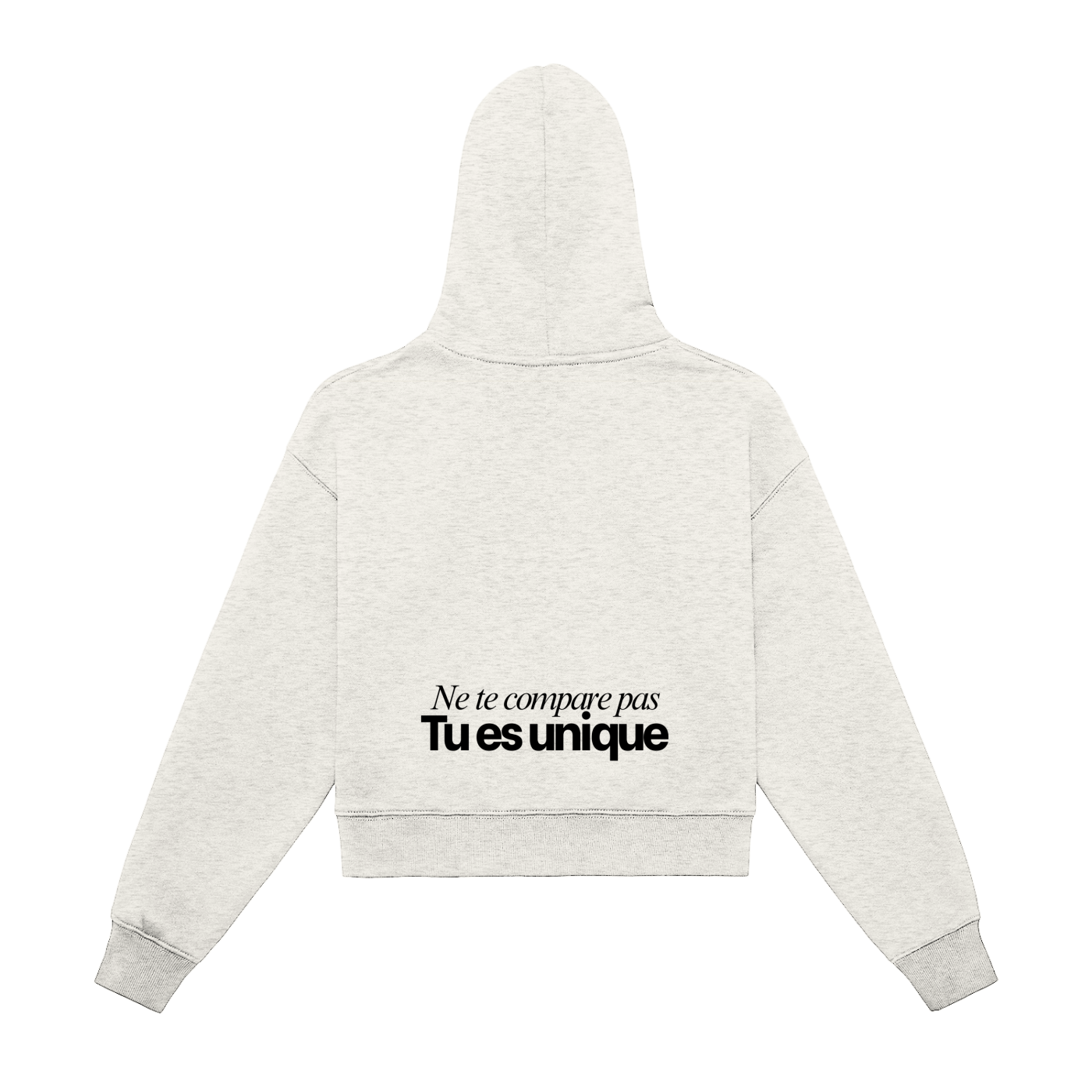 Hoodie zippé crop