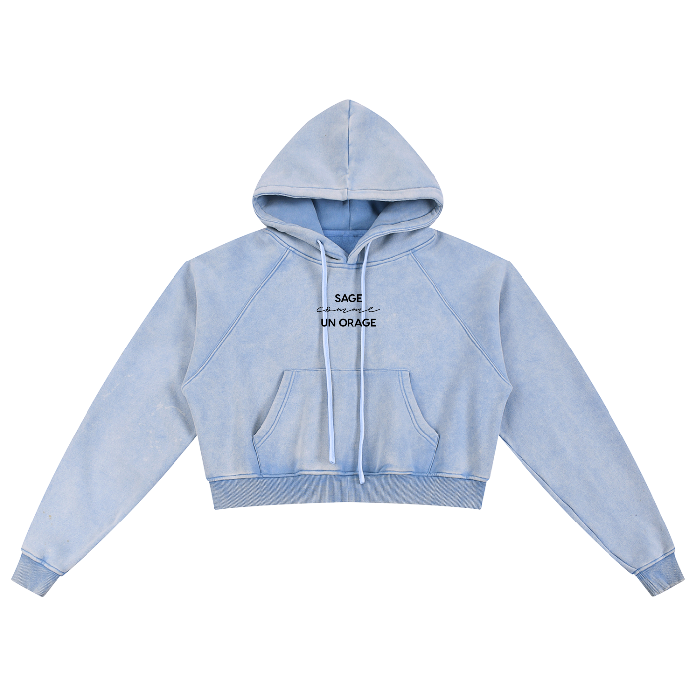 Hoodie Crop SAGE